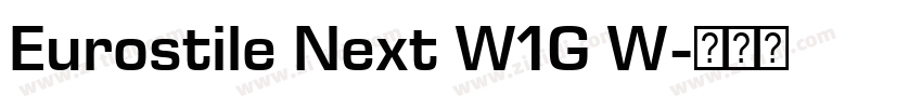 Eurostile Next W1G W字体转换